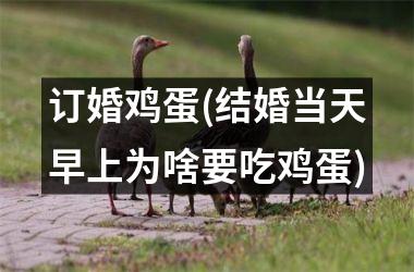 <h3>订婚鸡蛋(结婚当天早上为啥要吃鸡蛋)