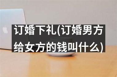 <h3>订婚下礼(订婚男方给女方的钱叫什么)