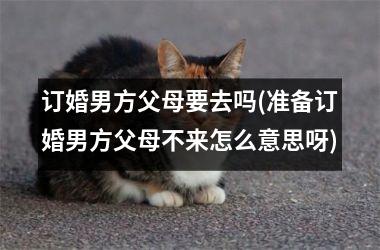 订婚男方父母要去吗(准备订婚男方父母不来怎么意思呀)