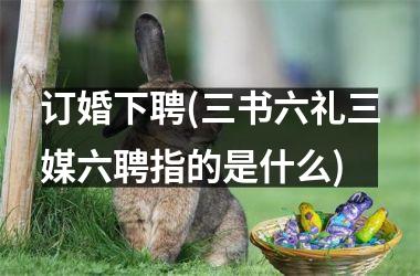 订婚下聘(三书六礼三媒六聘指的是什么)