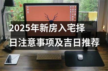 2025年新房入宅择日注意事项及吉日推荐