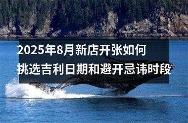 2025年8月新店开张如何挑选吉利日期和避开忌讳时段