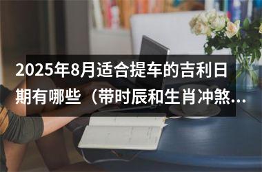 <h3>2025年8月适合提车的吉利日期有哪些(带时辰和生肖冲煞)