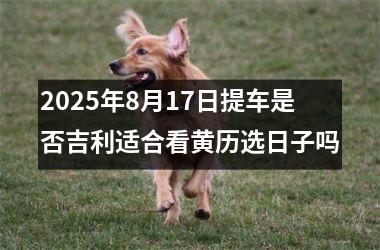 <h3>2025年8月17日提车是否吉利适合看黄历选日子吗