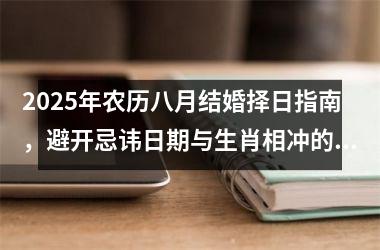 2025年农历八月结婚择日指南，避开忌讳日期与生肖相冲的日子