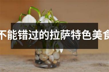 不能错过的拉萨特色美食