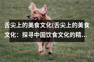 舌尖上的美食文化(舌尖上的美食文化：探寻饮食文化的精髓)