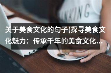 关于美食文化的句子(探寻美食文化魅力：传承千年的美食文化之旅)