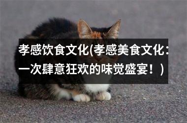 孝感饮食文化(孝感美食文化：一次肆意狂欢的味觉盛宴！)