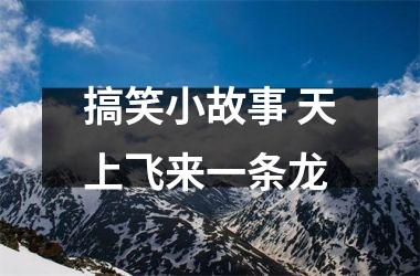 <h3>搞笑小故事 天上飞来一条龙