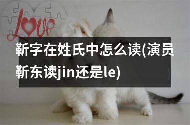 <h3>靳字在姓氏中怎么读(演员靳东读jin还是le)
