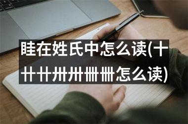 <h3>眭在姓氏中怎么读(十卄卄卅卅卌卌怎么读)
