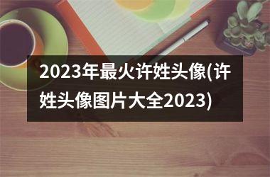 2023年最火许姓头像(许姓头像图片大全2023)