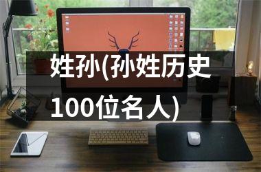 <h3>姓孙(孙姓历史100位名人)