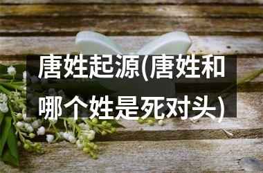 唐姓起源(唐姓和哪个姓是死对头)