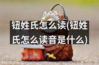 钮姓氏怎么读(钮姓氏怎么读音是什么)