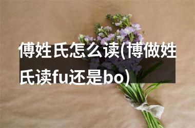 <h3>傅姓氏怎么读(博做姓氏读fu还是bo)
