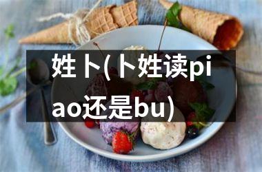 <h3>姓卜(卜姓读piao还是bu)