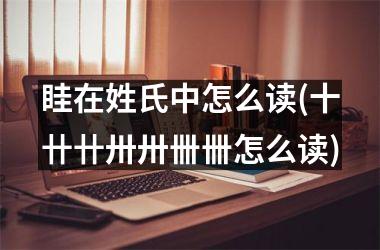 <h3>眭在姓氏中怎么读(十卄卄卅卅卌卌怎么读)