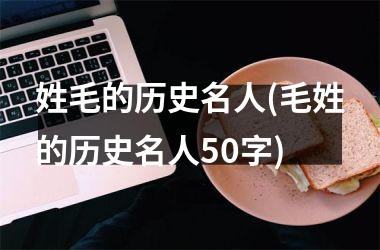 <h3>姓毛的历史名人(毛姓的历史名人50字)