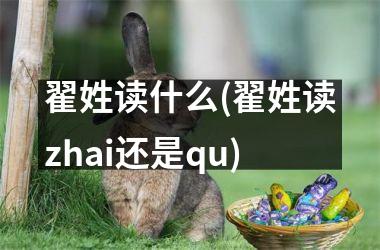 <h3>翟姓读什么(翟姓读zhai还是qu)