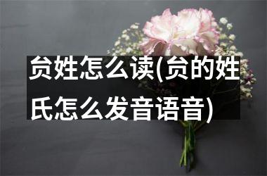 <h3>贠姓怎么读(贠的姓氏怎么发音语音)