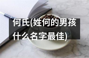 <h3>何氏(姓何的男孩什么名字最佳)