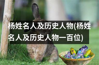 <h3>杨姓名人及历史人物(杨姓名人及历史人物一百位)