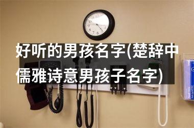 好听的男孩名字(楚辞中儒雅诗意男孩子名字)