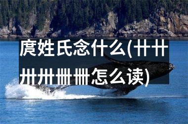 庹姓氏念什么(卄卄卅卅卌卌怎么读)