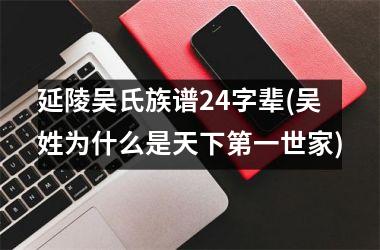 <h3>延陵吴氏族谱24字辈(吴姓为什么是天下第一世家)