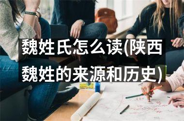 <h3>魏姓氏怎么读(陕西魏姓的来源和历史)