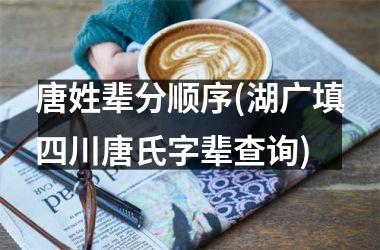 <h3>唐姓辈分顺序(湖广填四川唐氏字辈查询)