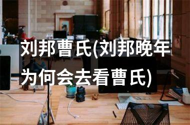 <h3>刘邦曹氏(刘邦晚年为何会去看曹氏)