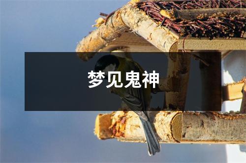 梦见鬼神