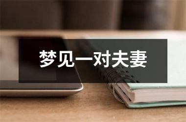 <h3>梦见一对夫妻