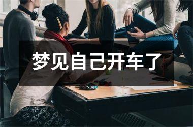 <h3>梦见自己开车了