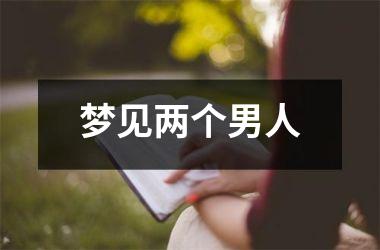 <h3>梦见两个男人