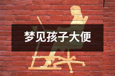 <h3>梦见孩子大便