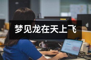 <h3>梦见龙在天上飞