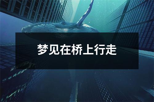 <h3>梦见在桥上行走