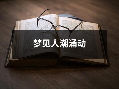 <h3>梦见人潮涌动