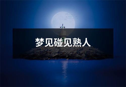 梦见碰见熟人