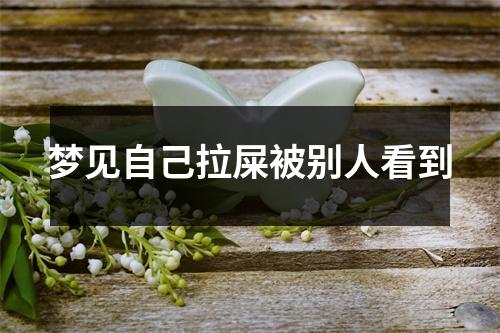 <h3>梦见自己拉屎被别人看到