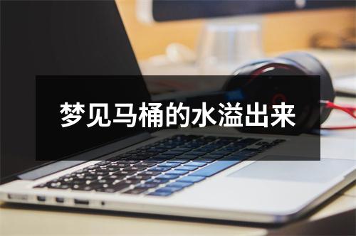 <h3>梦见马桶的水溢出来