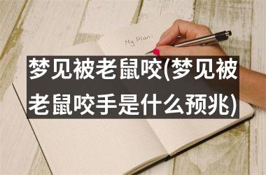 <h3>梦见被老鼠咬(梦见被老鼠咬手是什么预兆)