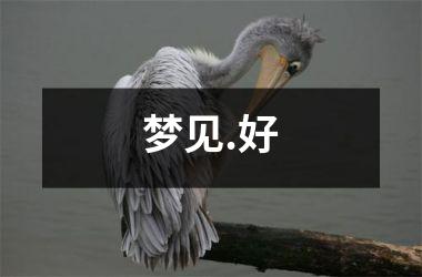 <h3>梦见.好