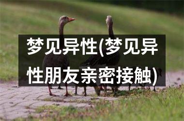 梦见异性(梦见异性朋友亲密接触)