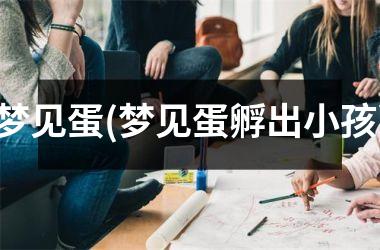<h3>梦见蛋(梦见蛋孵出小孩)
