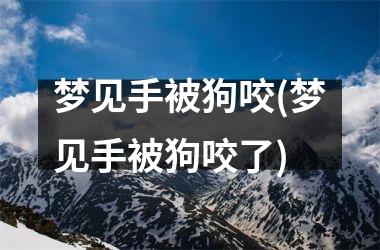 <h3>梦见手被狗咬(梦见手被狗咬了)